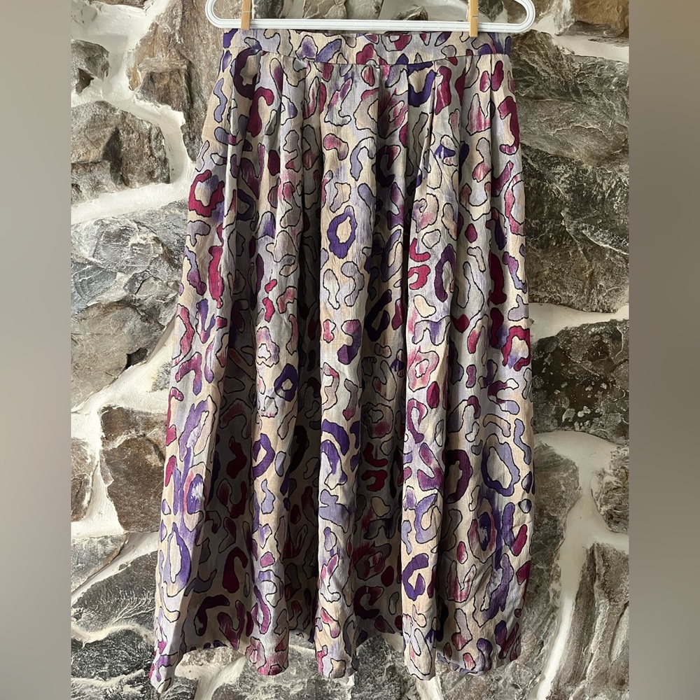 Vintage Printed Skirt L/XL